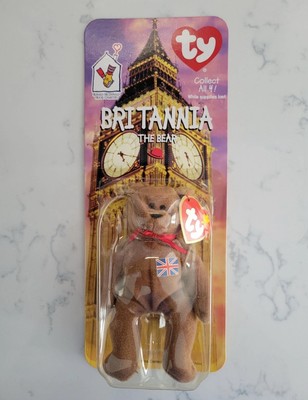 Vintage TY Brittania The Bear Beanie Baby McDonalds Rare... NEW IN BOX