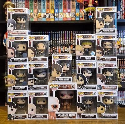Funko Pop! Animation - Attack On Titan Bundle - Mikasa, Eren, Levi, Sasha, Kenny