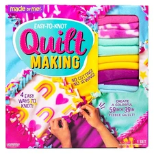 Easy-to-Knot Quilt Making by Horizon Group USA, Create a 59” x 39” Fleece Qui...