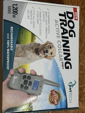 Pet Tech Dog Training Active Collar 1200ft Range Rechargeable  100 Waterproof