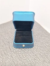 Oirlv Elegant Blue Leather Engagement Ring Box Jewelry Gift/Storage Container 