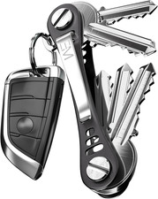 EM Premium Products Compact Key Holder - Pocket Key Organizer - 14 Keys Key Bar