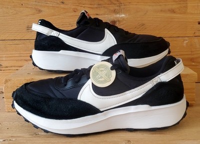Nike Waffle Debut Low Textile/Suede Trainers UK7US8/EU41 DH9522-001 Black