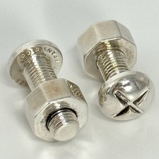 Tiffany & Co. Sterling Silver Nut & Bolt Cufflinks