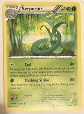 Pokemon TCG Card Serperior 7/124 2016 XY Fates Collide Non-Holo Rare MP