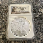 2011 (S) $1 AMERICAN SILVER EAGLE NGC MS69 STRUCK AT SAN FRANCISCO MINT