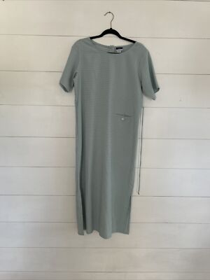 ll bean traveler dress Size 12 Plaid/side Pocket/tie I m Front Or Back
