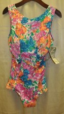 Camp Sea Scamp Swimwear swimsuit bathing suit vintage 80's onepiece NWT sz 12