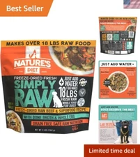 Simply Raw Freeze-Dried Whole Food Meal for Dogs - 3Lbs Makes 18Lbs Fresh