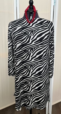 Aufregendes Kleid im Zebramuster Animalprint Wallis, Gr. 42, NEU