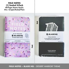 Field Notes Blade HQ Dessert Warrior Theme - Graph/Ruled/Plain (New - Sealed)