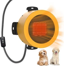 (Open Box) TURBRO Dog House Heater 400W, Wall Mount, 10ft Anti Bite Cord