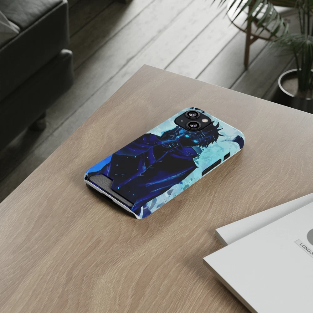 Gojo Satoru Anime Phone Case with Card Holder