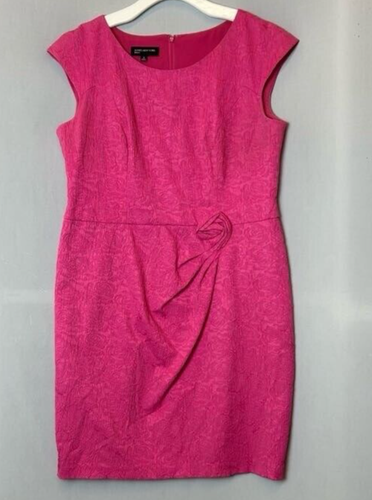 Jones New York Sheath Dress Womens 16 Pink Knee Length Floral
