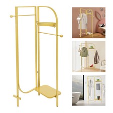 Clothes Display Stand Gold Clothes Display Rack Freestanding Garment Rack USA