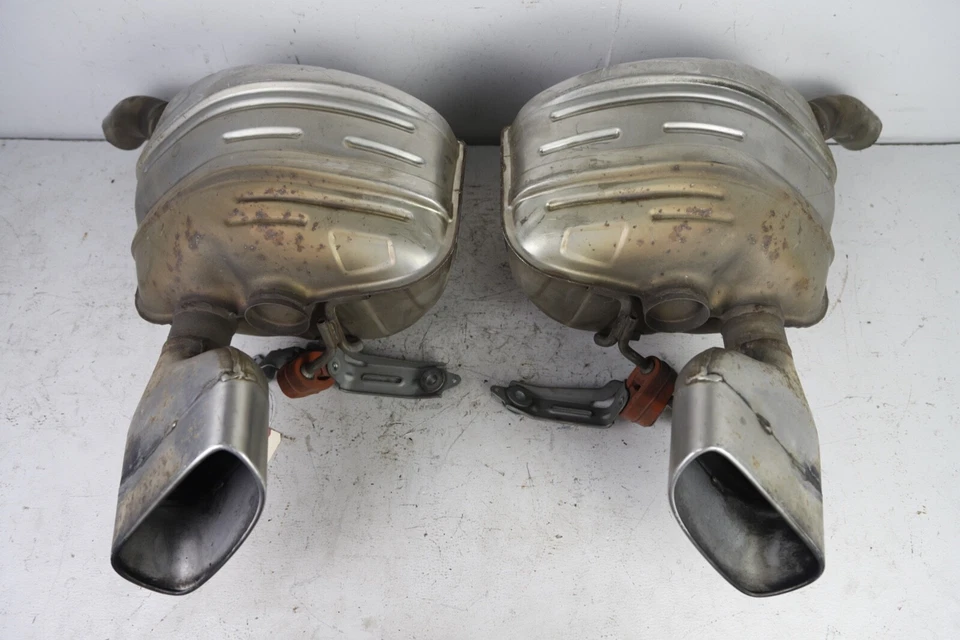 11-16 PPORSCHE PANAMERA 970 3,6 Л Л ЛЕВЫЙ И ПРАВЫЙ ВЫХЛОПНОЙ ГЛУШИТЕЛЬ С НАБОРОМ НАКОНЕЧНИКОВ OEM 78K - Изображение 3 из 4