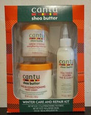Cantu Winter Care and Repair Gift Set Grow Strong Repair Cream Tea Tree Jojoba