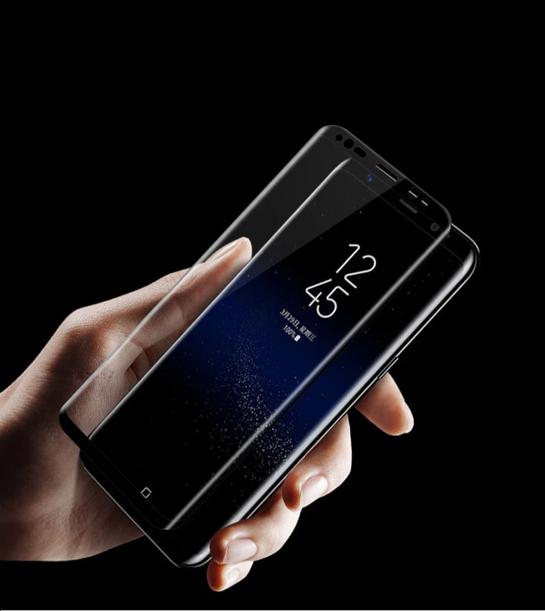 FULL CURVED TEMPER GLASS CLEAR SCREEN PROTECTOR SAMSUNG GALAXY S8 USA - Image 4 of 4