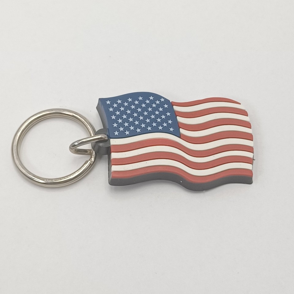American FLAG Key Chain Rubber Flag Key Ring Resale Lot of 1000. New In ...