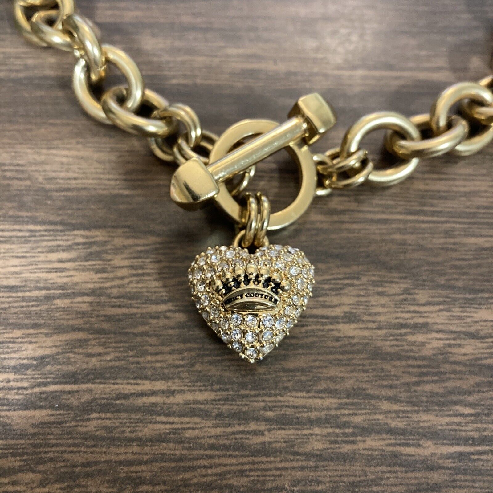 Juicy Couture Heart Chain Link Necklace/Choker An… - image 2