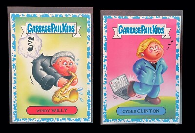 GPK Blue Cyber Clinton 1b 28/99 + Windy Willy 4b 28/99 Clinton Epstein Trump