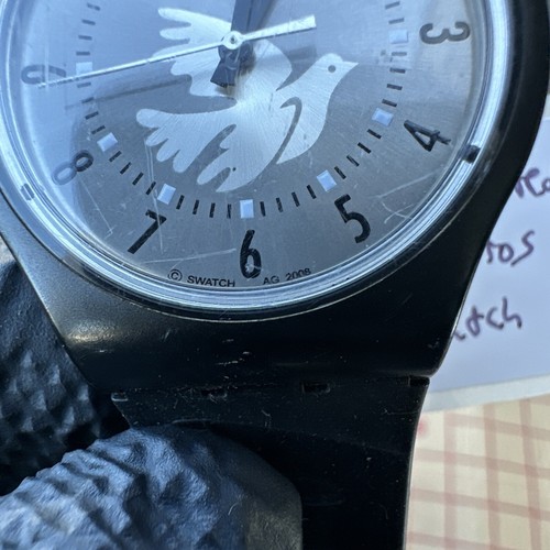 Rare Swatch Aris Kristatos SUVB104 Limited Edition #823 Peace Dove - Picture 5 of 9