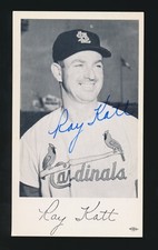 1959-1960 St. Louis Cardinals Team Issue -RAY KATT *Autographed* d.1999