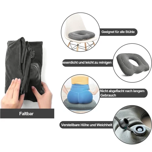 Orthopädischer Sitzring Hämorrhoiden Comfort Kissen Sitzkissen Anti Dekubitus DE - Bild 10 von 12