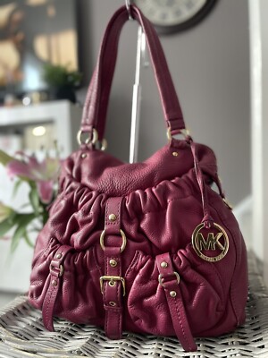 Schöne MICHAEL KORS Over SHOULDER Tasche BEUTELTASCHE PEBBLED LEDER