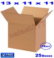25 - 13x11x11 Cardboard Boxes 32-ECT Mailing Packing Shipping Corrugated Carton