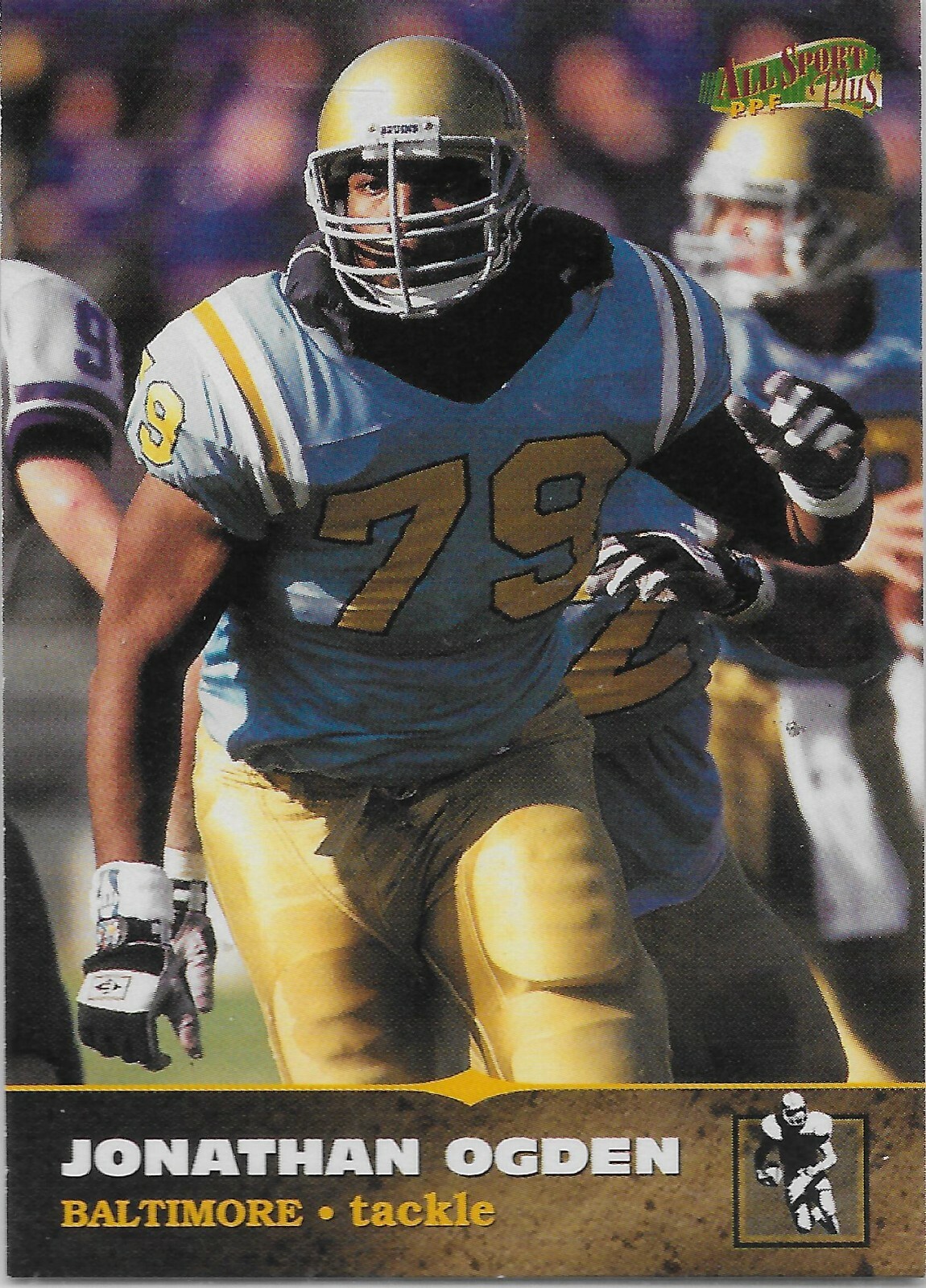 1996-97 Score Board All Sport PPF #135 Jonathan Ogden RC Baltimore Ravens HOF