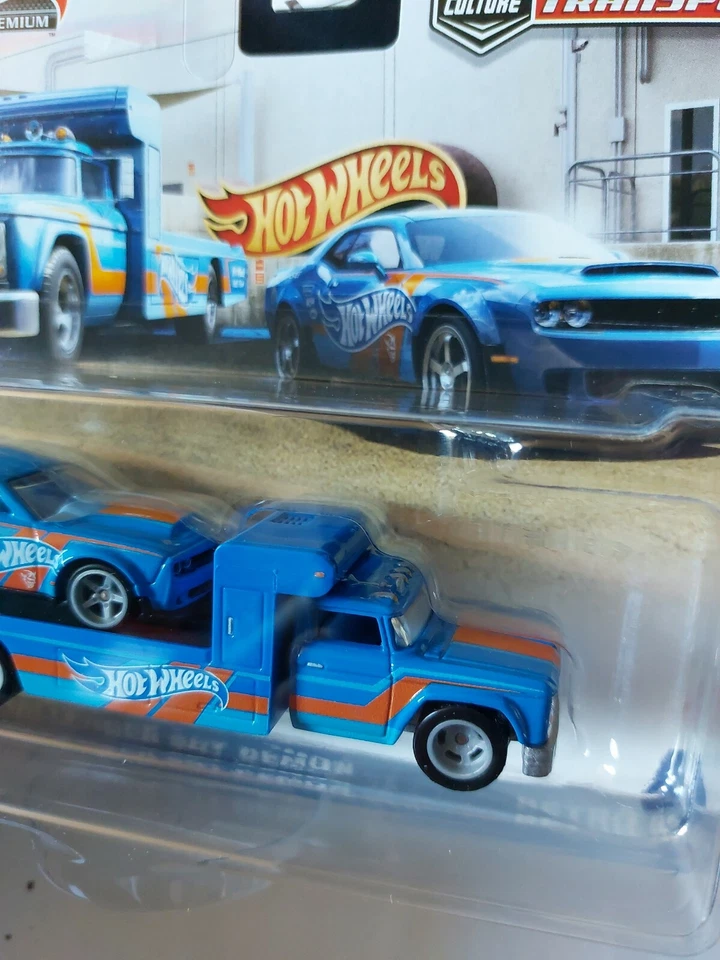 Hot wheels 1/64 🇨🇵 Team Transport 18 Dodge Challenger SRT Demon Retro Rig #30 - Photo 4/4