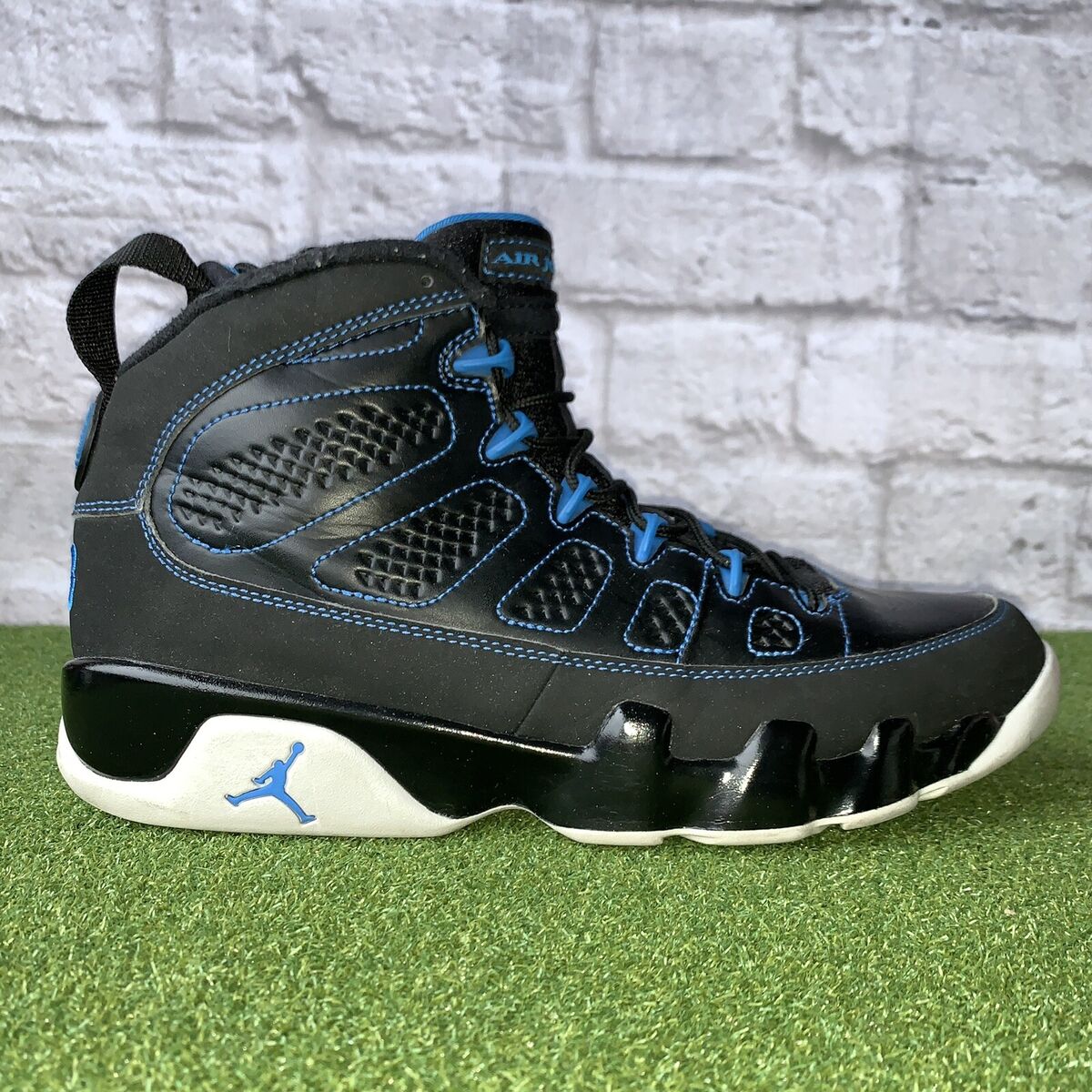 Nike Air Jordan 9 IX Retro Mens Black/Blue White Bottom Nike Air Jordan 9 IX Retro Mens Black/Blue White Bottom