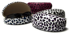 Leopard Print Women's Sunglasses / Eyeglass Case CV810 , assorted colors, NEW