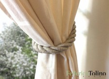 CORDONE, BRACCIALE, LEGATENDA, EMBRASSE per tende in COTONE col. Tortora
