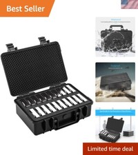 Hard Drive Case 3.5inch 20-Bay Multi-Protection HDD Storage Box Suitcase with...