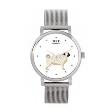 Toff London TLWS-38820 Ladies Pug Dog Watch