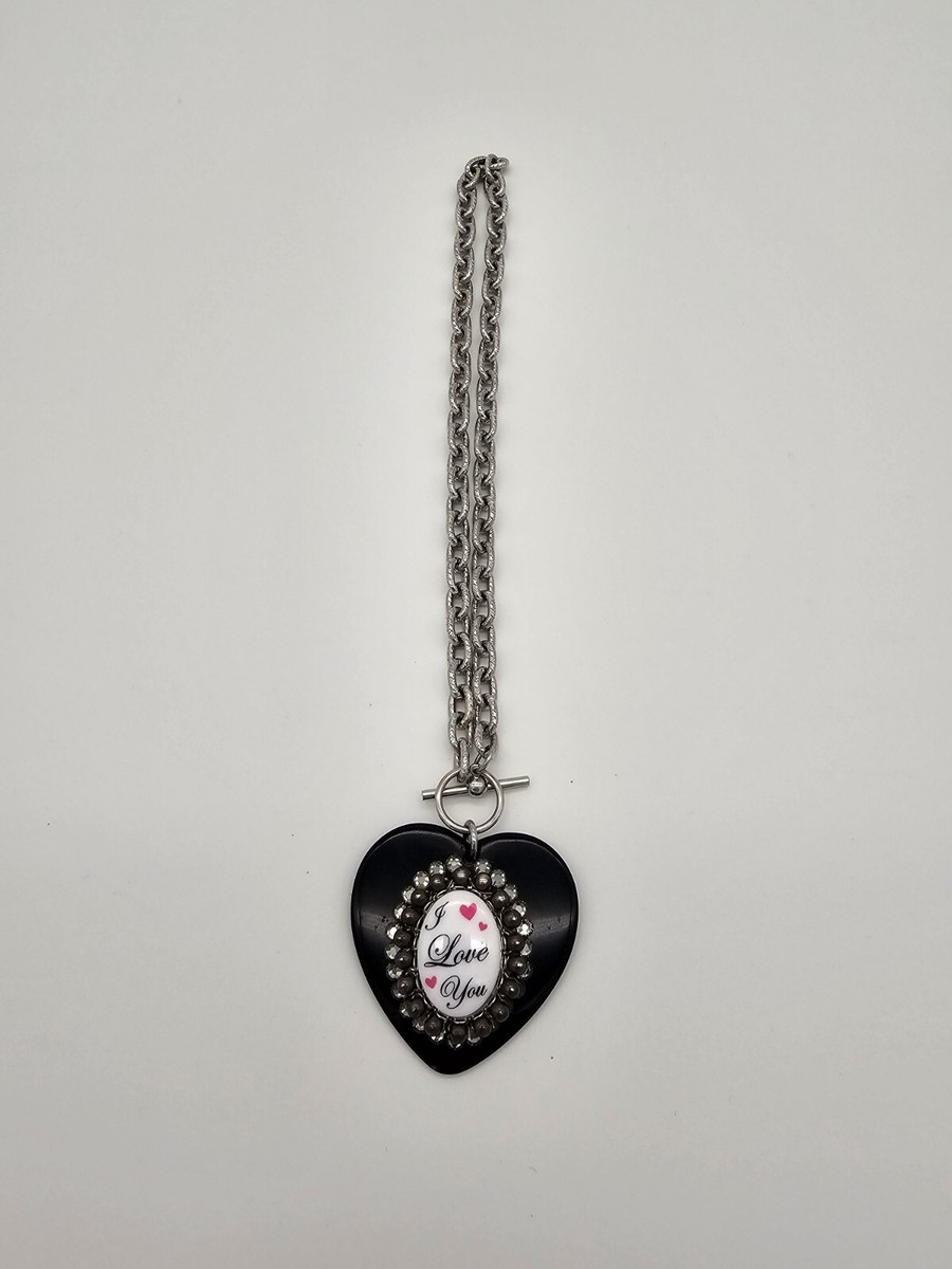Tarina Tarantino I LOVE YOU Necklace Vintage Y2K NWT PUNK ROCK AND