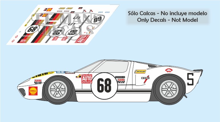 Planches De Décalcomanies 1/43 - Pour Alpine A210 Le Mans 1966 67 69 - Lot De 3