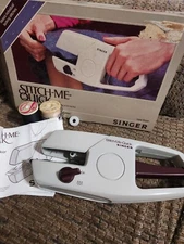 Vintage Singer Stitch-Me-Quick Hem & Seam Tacker Sewing Machine 1983 Made In USA