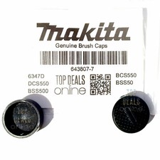 Tappi spazzola carbonio originali Makita 643807-7 BCS550 BSS500 BSS501 DCS550 DCS550Z