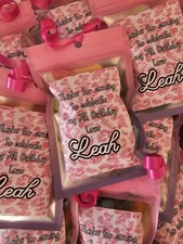 PINK PARTY BAG POUCH FAVOUR BIRTHDAY PERSONALISED SWEET Cone Alternative 