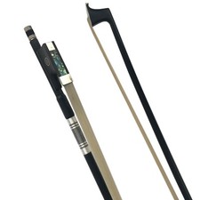 1/2 Carbon Fiber Violin Bow Size1/2 Real Horse Hair Round Stick Ebony Frog