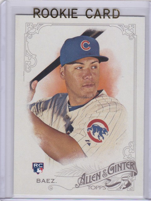 JAVIER BAEZ ROOKIE CARD Topps Allen Ginter s BASEBALL RC Chicago Cubs 