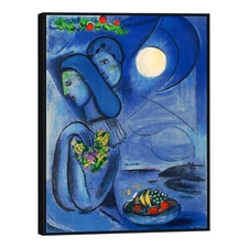 Framed Canvas Giclee Print Art Dream by Marc Chagall Wall Art Home Decor 24"x32"