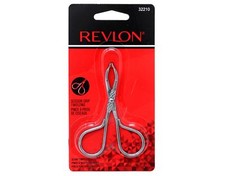 Revlon Slant Tip Scissor Handle Tweezers, Stainless Steel - 1 Pack