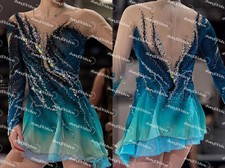 98.Figure skating show suit Custom skating competition suit