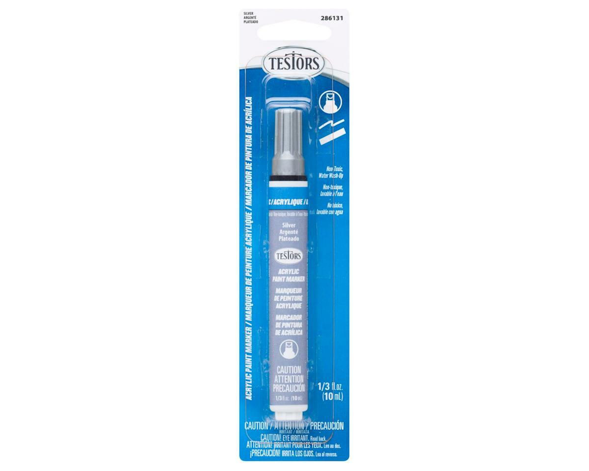 Testors Acrylic Paint Marker Pen (Silver) [TES286131]