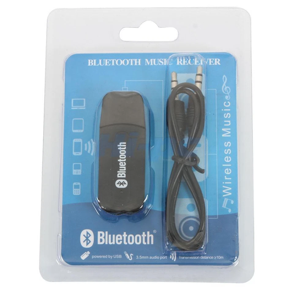 USB Bluetooth Music Stereo Wireless Audio Receiver Adapter for Home Car Speaker - Image 2 of 4