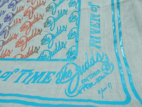 The Judds ~ River of Time Tour '89 ~ Pañuelo Bandana ~ Wynonna Naomi - Imagen 6 de 10